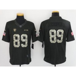 Oakland Raiders #89 Amari Cooper Anthracite Salute to Service Limited Nike NFL Jersey