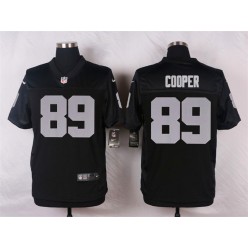 Oakland Raiders #89 Amari Cooper Black Men Stitched Nike NFL Elite Jersey