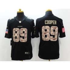 Oakland Raiders #89 Amari Cooper Black Men Stitched Nike NFL Limited Salute to Service Jersey