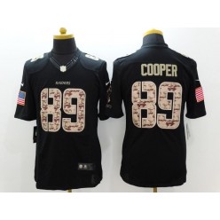 Oakland Raiders #89 Amari Cooper Black Men Stitched Nike NFL Limited Salute to Service Jersey