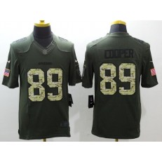 Oakland Raiders #89 Amari Cooper Green Salute to Service Limited Men Nike NFL Jersey