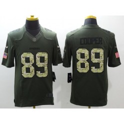Oakland Raiders #89 Amari Cooper Green Salute to Service Limited Men Nike NFL Jersey