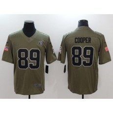 Oakland Raiders #89 Amari Cooper Olive 2017 Salute To Service Limited Men Nike NFL Jersey