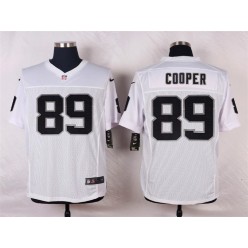 Oakland Raiders #89 Amari Cooper White Men Stitched Nike NFL Elite Jersey