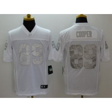 Oakland Raiders #89 Amari Cooper White Men Stitched Nike NFL Limited Platinum Jersey