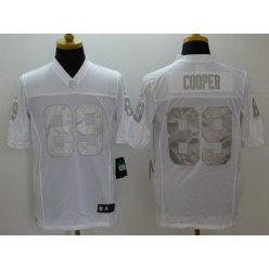 Oakland Raiders #89 Amari Cooper White Men Stitched Nike NFL Limited Platinum Jersey