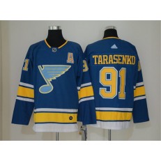 St.Louis Blues #91 Vladimir Tarasenko Blue Alternate Adidas NHL Men Jersey