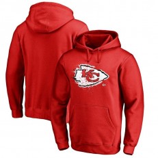 Kansas City Chiefs NFL Pro Line by Fanatics Branded Splatter Logo Pullover Hoodie - Red