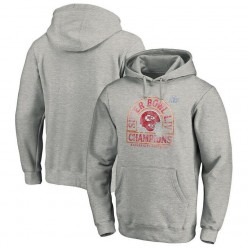Kansas City Chiefs NFL Pro Line by Fanatics Branded Super Bowl LIV Champions Kickoff Pullover Hoodie &ndash; Heather Gray