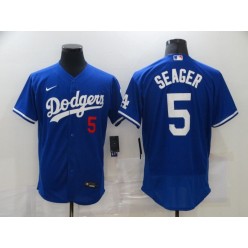 Los Angeles Dodgers #5 Corey Seager Royal 2020 Nike Flexbase Jersey
