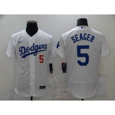 Los Angeles Dodgers #5 Corey Seager White 2020 Nike Flexbase Jersey