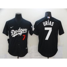 Los Angeles Dodgers #7 Julio Urias Black 2020 Nike Cool Base Jersey