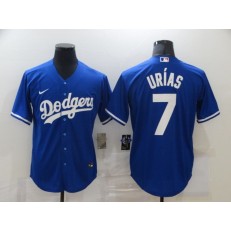 Los Angeles Dodgers #7 Julio Urias Royal 2020 Nike Cool Base Jersey