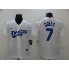 Los Angeles Dodgers #7 Julio Urias White 2020 Nike Cool Base Jersey