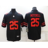 San Francisco 49ers #25 Elijah Mitchell Black Vapor Limited Jersey