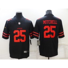 San Francisco 49ers #25 Elijah Mitchell Black Vapor Limited Jersey