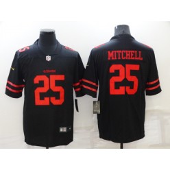 San Francisco 49ers #25 Elijah Mitchell Black Vapor Limited Jersey