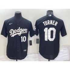 Dodgers 10 Justin Turner Black Nike Turn Back The Clock Cool Base Jerseys