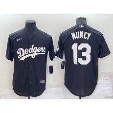 Dodgers 13 Max Muncy Black Nike Turn Back The Clock Cool Base Jersey