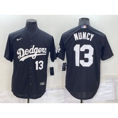 Dodgers 13 Max Muncy Black Nike Turn Back The Clock Cool Base Jerseys