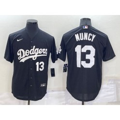 Dodgers 13 Max Muncy Black Nike Turn Back The Clock Cool Base Jerseys