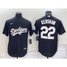 Dodgers 22 Clayton Kershaw Black Nike Turn Back The Clock Cool Base Jersey