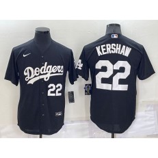 Dodgers 22 Clayton Kershaw Black Nike Turn Back The Clock Cool Base Jerseys