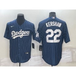 Dodgers 22 Clayton Kershaw Blue Nike Throwback Cool Base Jersey
