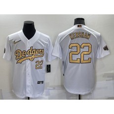 Dodgers 22 Clayton Kershaw White Nike 2022 MLB All-Star Cool Base Jersey