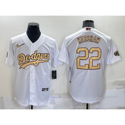 Dodgers 22 Clayton Kershaw White Nike 2022 MLB All-Star Cool Base Jerseys