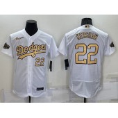 Dodgers 22 Clayton Kershaw White Nike 2022 MLB All-Star Flexbase Jerseys
