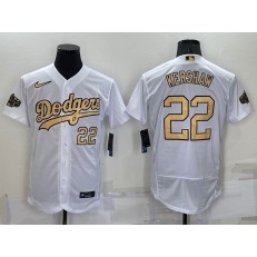 Dodgers 22 Clayton Kershaw White Nike 2022 MLB All-Star Flexbase Jerseys