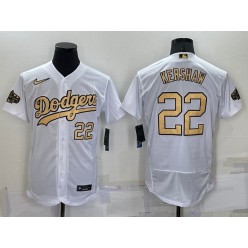Dodgers 22 Clayton Kershaw White Nike 2022 MLB All-Star Flexbase Jerseys