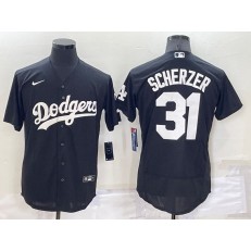 Dodgers 31 Tyler Anderson Black Nike Turn Back The Clock Cool Base Jersey