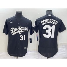 Dodgers 31 Tyler Anderson Black Nike Turn Back The Clock FlexBase Jersey