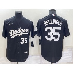 Dodgers 35 Cody Bellinger Black Nike Turn Back The Clock Cool Base Jerseys