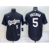Dodgers 5 Freddie Freeman Black Nike Turn Back The Clock Cool Base Jersey