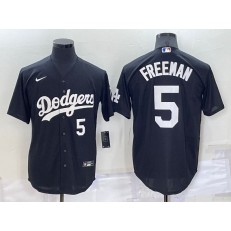 Dodgers 5 Freddie Freeman Black Nike Turn Back The Clock Cool Base Jersey