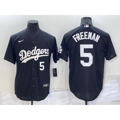 Dodgers 5 Freddie Freeman Black Nike Turn Back The Clock Cool Base Jersey