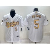 Dodgers 5 Freddie Freeman White Nike 2022 MLB All-Star Cool Base Jersey