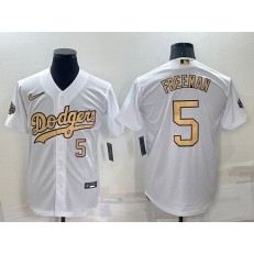 Dodgers 5 Freddie Freeman White Nike 2022 MLB All-Star Cool Base Jersey