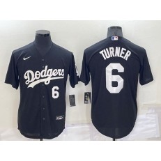 Dodgers 6 Trea Turner Black Nike Turn Back The Clock Cool Base Jerseys