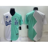 Dodgers Blank White Green Nike Split 2022 MLB All-Star Jersey