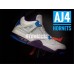 AIR JORDAN 4 RETRO HORNETS WHITE BLUE PURPLE