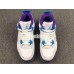 AIR JORDAN 4 RETRO HORNETS WHITE BLUE PURPLE