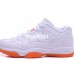 AIR JORDAN 11 RETRO (GS) WHITE ORANGE