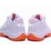 AIR JORDAN 11 RETRO (GS) WHITE ORANGE