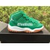 AIR JORDAN 11 RETRO KIDS GREEN WHITE