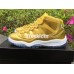 AIR JORDAN 11 RETRO KIDS YELLOW WHITE